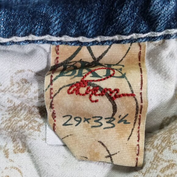 BKE Sabrina Jeans Women 33x32, Tag 29x33.5 Blue Denim Contrast Stitch Bootcut - Picture 11 of 12